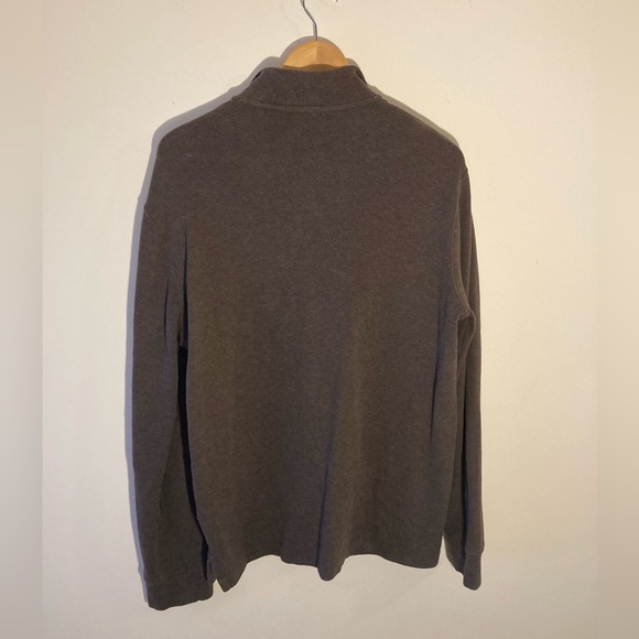 Polo Ralph Lauren Brown Quarter-Zip Sweater Pullover - Picture 4 of 9